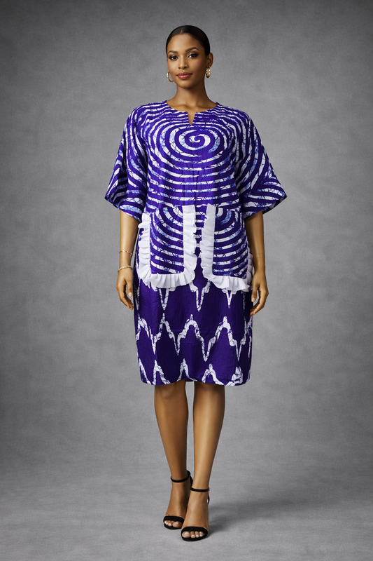 AYONI Elegant Ankara Dress