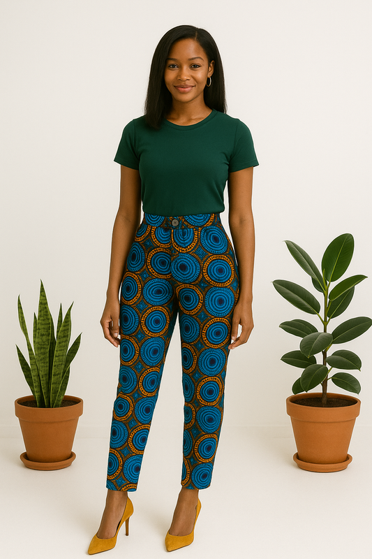AYANA Signature Ankara Pencil Trousers