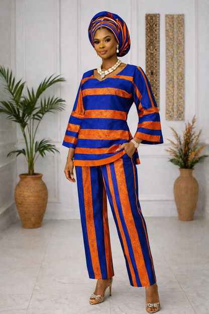 Zarìyah Luxe Aso-Oke Two-Piece Set