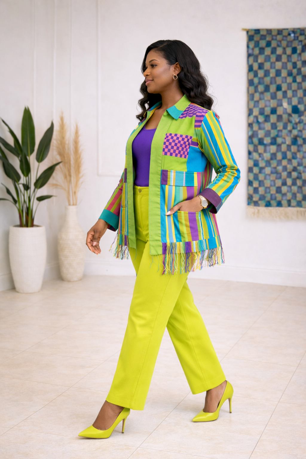 ZOLA Aso-Oke Statement Jacket Set