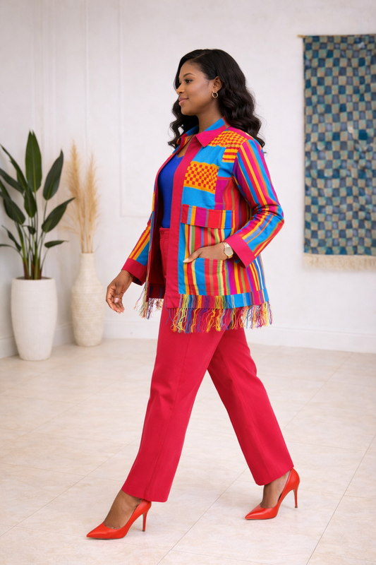 ZOLA Aso-Oke Statement Jacket Set