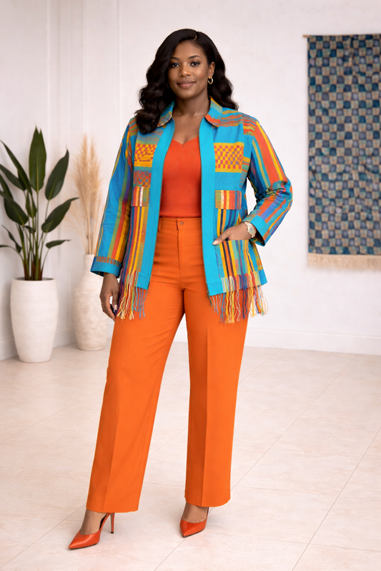 ZOLA Aso-Oke Statement Jacket Set