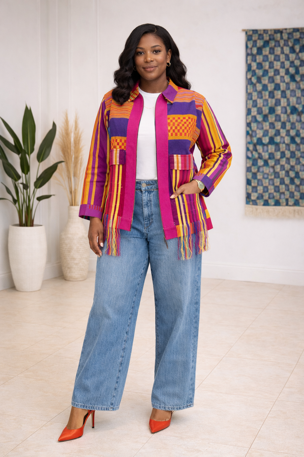 ZOLA Aso-Oke Statement Jacket Set