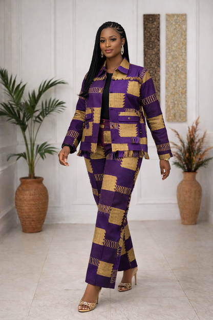ZARA ELITE Aso Oke Two-Piece Set