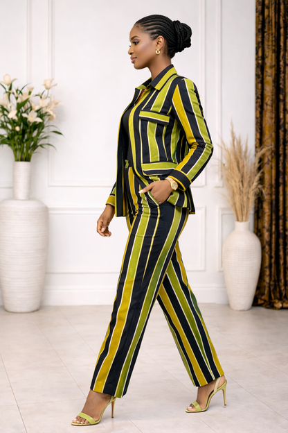 ZURI Modern Woven African 2-Piece Set