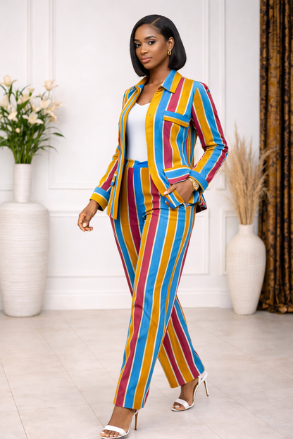 ZURI Modern Woven African 2-Piece Set