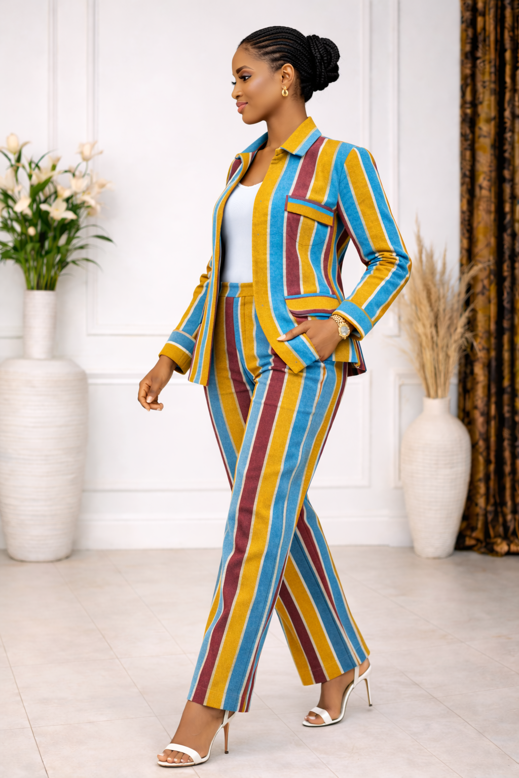 ZURI Modern Woven African 2-Piece Set
