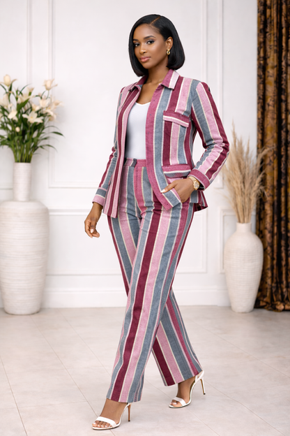 ZURI Modern Woven African 2-Piece Set