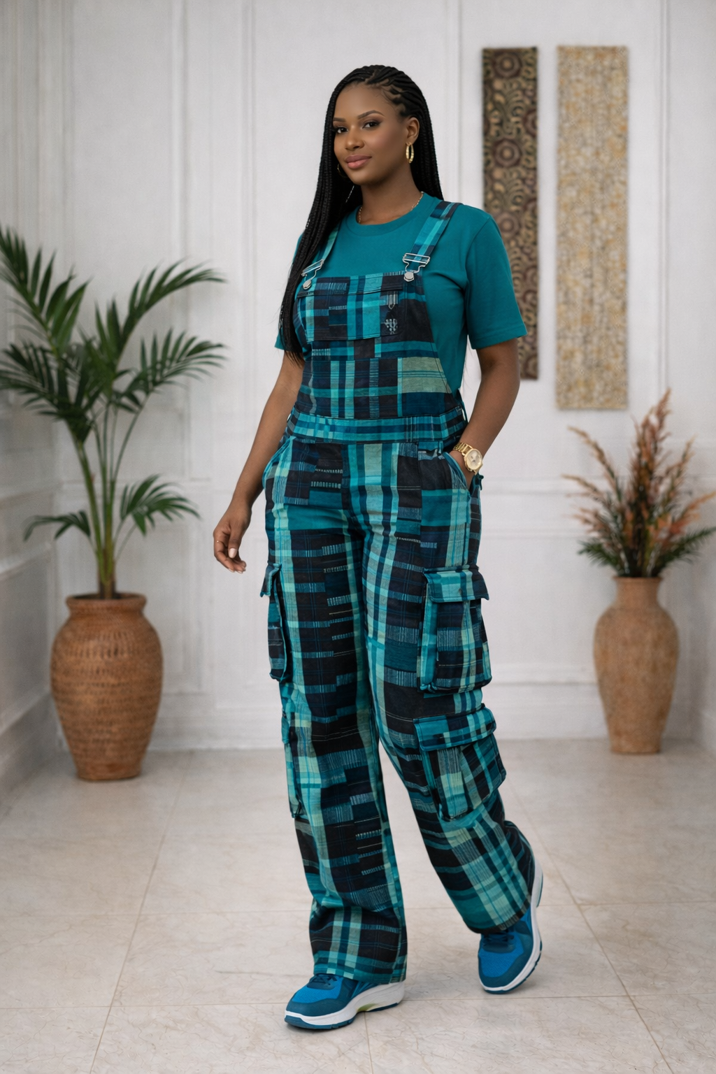 AYỌ̀MI Luxe Aso Oke Dungaree