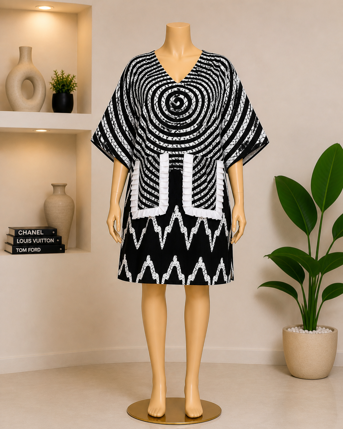AYONI Elegant Ankara Dress